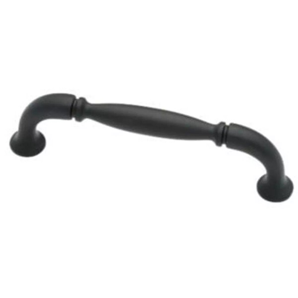 3-3/4" Mission Style Pull Flat Black