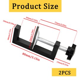 2 Pcs G Clamp for Woodworking, G Clamp with Adjustable Screw, Universal Small Clamps for DIY Projects