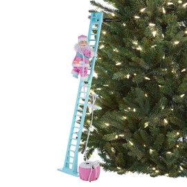 Mr. Christmas 43 in. Animated Pastel Super Climbing White Santa