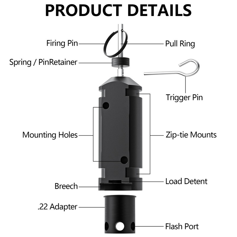 Perimeter Trip Alarm with Trip Wire - 12 Gauge Camping