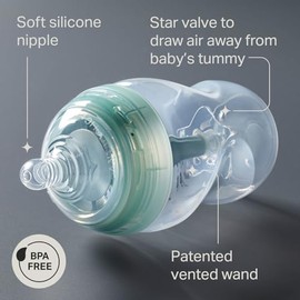 Tommee Tippee Set Biberones, Calentador y Chupones Anticólicos, 0m+ | 14 Piezas, 5 Biberones Libres de BPA, Calentador de Viaje, 2 Chupones Recién Nac