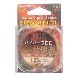 SHIMOTSUKE(シモツケ) フロロカーボンライン MJB ハイパー鼻カン仕掛糸 30m 1.25号 オレンジ