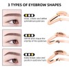 Adjustable Eyebrow Shaper Stencil Handheld Eyebrow Grooming Template Makeup Tool
