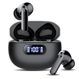 Wireless Earbuds, Bluetooth 5.3 Headphones LED Power Display, 2025 New Wireless Earphones, 4 ENC Noise Cancelling Mic, HiFi Stereo, 48H Playtime Mini Case IP7 Waterproof for Sport Walk