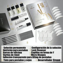 Lash Lifting Y Tinte Kit De Ceja Y Pestaña Con Tinta Natural