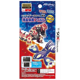 3DSLL 液晶保護フィルム ポケモンシール付