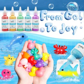 Kiditos Magic Water Elf Toy Kit, Aqua Fairy Water Gel Kit-20 Magic Gesl&10 Mo...