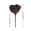 Natural Ostrich Feather Duster 14.9 inch Fluffy Mini Dusters with