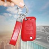 Car Key Case with Key Fob for Volkswagen Golf 4/5/6/7/8,