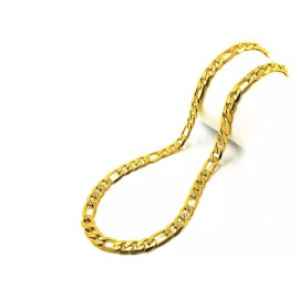 Unbranded CUBAN LINK Chain necklace  14 KT Gold Overlay 24 inches long 8 mm wide