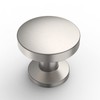 Amerdeco 10 Pack Brushed Satin Nickel Cabinet Knobs 1.2 Inch(30mm)