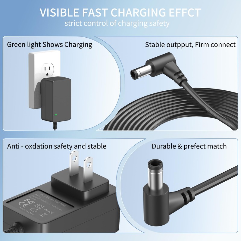 24V 2.5A Power Adapter for LEVOIT Air Purifiers Replacement for