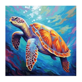 Vinyl Wall Quotes Stickers Nautical Beach Ocean Theme Underwater Turtle Positive Wall Art Decal Home Decor Sea Animal Octopus Crab Wall Decals for Classroom Bottles Suitcase Outdoors 28in