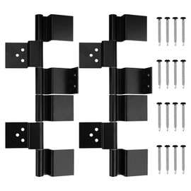 Screw Man RV Door Friction Hinges Trailer Door Hinge Parts 198295 (2 Pcs) for 6 Leaf Trailer Screen Door Hinges Friction Hinge Assembly Black