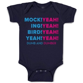 Cute Rascals Baby Bodysuit Mock! Yeah! Ing! Bird! Yeah Dumb Dumber Funny Humor Boy & Girl Baby Clothes Funny Cotton Navy Design Only Newborn