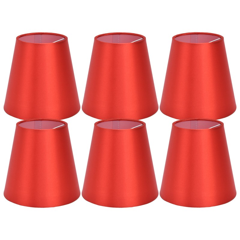 6PCS E14 Lamp Shade Fabric Lampshade Table Lamp Ceiling Lamp