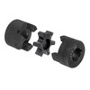 uxcell 7/8" to 7/8" L075 Flexible 3-Piece L-Jaw Coupling Coupler
