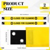 Barydat 2 Pcs Restroom Closed for Cleaning Sign with Magnetic
