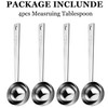 Yzurbu 4pcs Tablespoon, Stainless Steel 1 Tablespoon 15ml Coffee Measruing