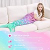 WERNNSAI Mermaid Tail Blanket - Soft Mermaid Blanket for Children