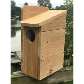 Handmade Squirrel House Nesting Box 3/4" Solid Cedar Owl 3 Different Sizes TOP SELLER!!!! - Medium