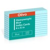Blue Index Cards 4x6 Lined Ruled Flash Note Cards 100