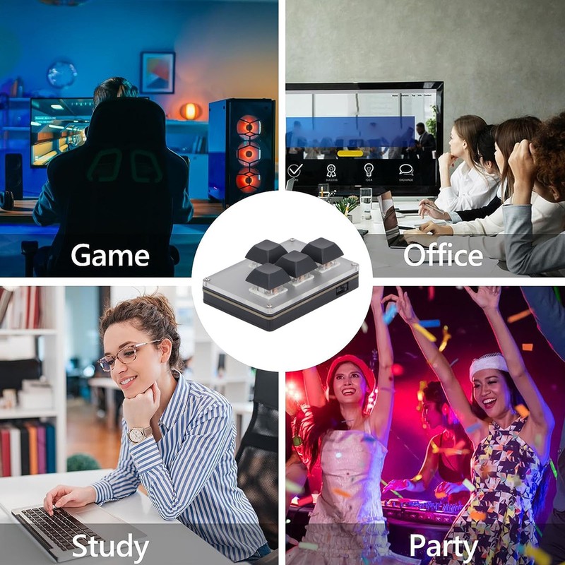 Type C Wireless Mechanical Keyboard 4 Key 2.4G USB BT