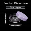 100 Mini Sample Jars with Lids - 3 Gram Capacity,