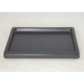 Yubonzai Japanese Rectangular Black Plastic Humidity/Drip Tray for Bonsai Tree  8.5"- 18" - 8.5"x 6"x 0.75"