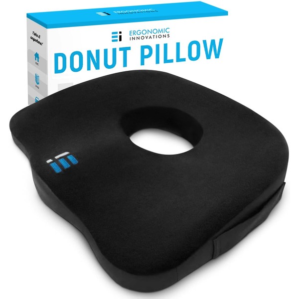 Premium Large Donut Pillow for Tailbone Pain, Seat Cushion for