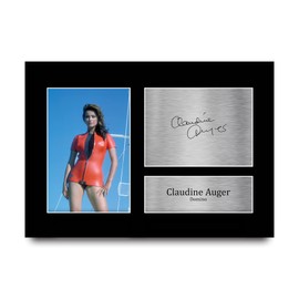 HWC Trading A4 Claudine Auger James Bond Thunderball Gifts Printed Signed Autograph Picture for Movie Memorabilia Fans