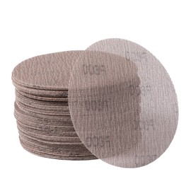 800GRIT 50pcs 5-Inch Mesh Abrasive Sanding Discs Hook & Loop Sandpaper, Dust Free Anti-Blocking Net Sandpaper Sheets for Auto Body, Wood, Drywall, Metal
