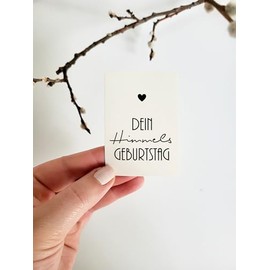 5 Aufkleber f√ºr Grabkerzen "Dein Himmelsgeburtstag" zum Todestag f√ºr den Friedhof