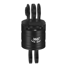 CS PRIORITY Schnellspann-Stativhalterung, drei Kartenschlitz-Halterung, Adapter, 360 Grad drehbar, drehbar, Einbeinstativ, kompatibel mit Hero 13 12 Action-Kamera (Typ A)