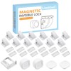 kimitimi 12 Pack Magnetic Cabinet Locks Baby Proofing - Child