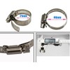 SCGEHA Stainless Steel Hose Band, Heat Resistant, Hose Clamp, 0.8