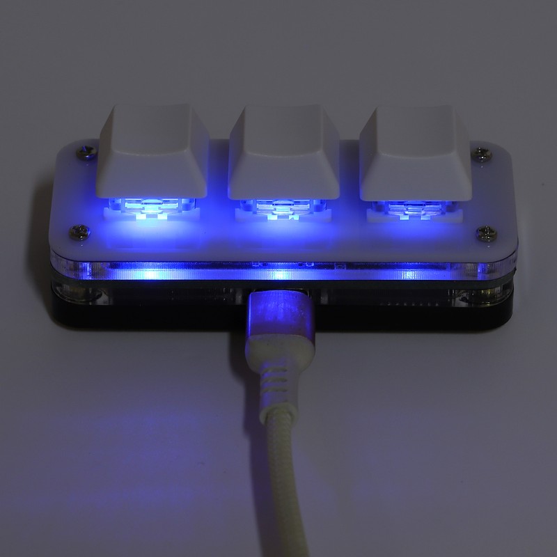 3 Key Mini Keypad USB Mechanical Gaming Programmable Macro Keyboard