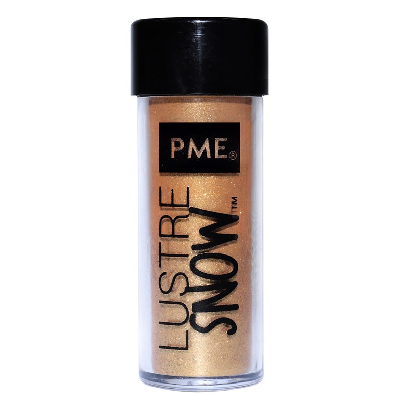 PME Edible Lustre Sprinkle Snow - Gold (10g)