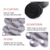 Ombre Grey Human Hair Bundles 1B Grey Tow Tone Bundles