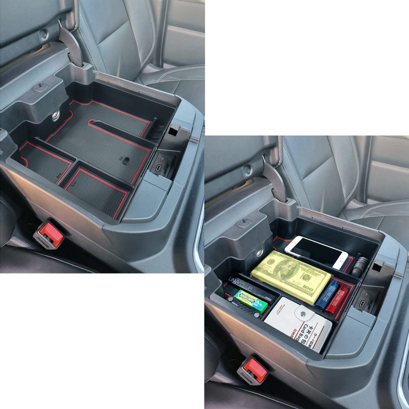 Full Size Center Console Organizer Tray Compatible with 2019-2022 Chevy