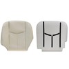 NLQR Driver Side Bottom Replacement Seat Cover Light Tan &