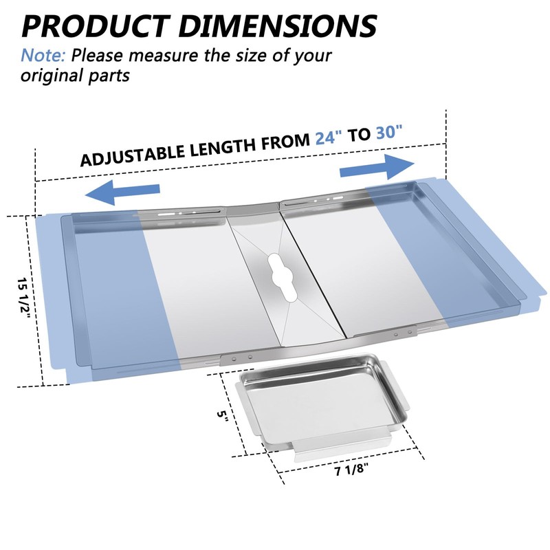 Criditpid Grease Tray for Dyna Glo Grill Replacement Parts 5