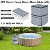 Hot Tub Spa Heater Pump Cover,14.1" D x 12.9" W