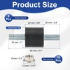 PATIKIL M8 25x20mm Rubber Isolator Mounts, 8 Pcs Rubber Studs