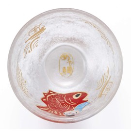 Aderia 6083 Mono Sake Cup Set, 3.4 fl oz (90 ml), Bokokuchi, Sake Glasses, Made in Japan, Comes in a Cosmetic Box, Birthday Gift, Present