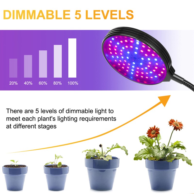 USB Remote Control Timing Plant Light Waterproof Full Spectrum Succulent
