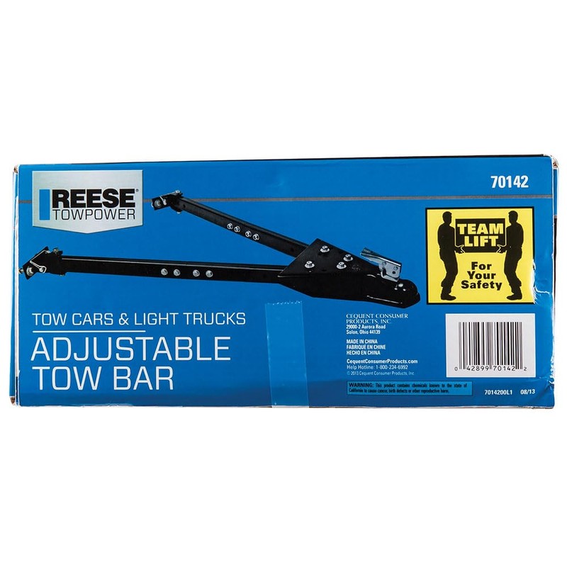 Reese Towpower 7014200 Adjustable Tow Bar , Black