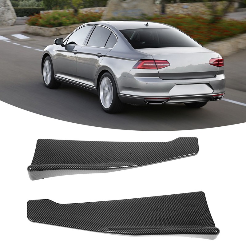 2 Pcs 35cm Rear Bumper Canard Lip Splitter Left Right