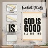 ELMCH Minimalist Christian God Is Good Wall Art Decor, 12x16