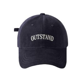Karsaer G0188 Women's Cap, Deep, Large, Men's UV Protection, Overfit, Stylish, Cotton, Baseball Cap, Adjustable, 100% Cotton, UV Protection, Popular, Unisex, Casual, navy